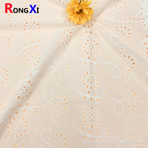 Eyelet Cotton Fabric Lace Fabric Wholesale Cotton Embroidery Eyelet Cotton Fabric Supplier